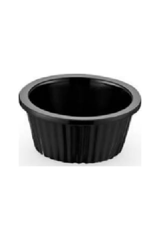 Siyah Yuvarlak Minimal Sosluk Reçellik 6 Adet 35 Ml , 5.5 Cm