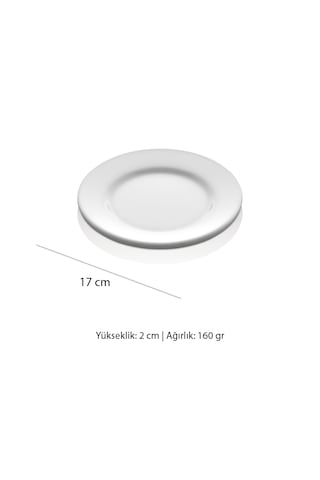 Alezy 597 Göreme Melamin Termostar Grm Servis Tabak 17 Cm Beyaz