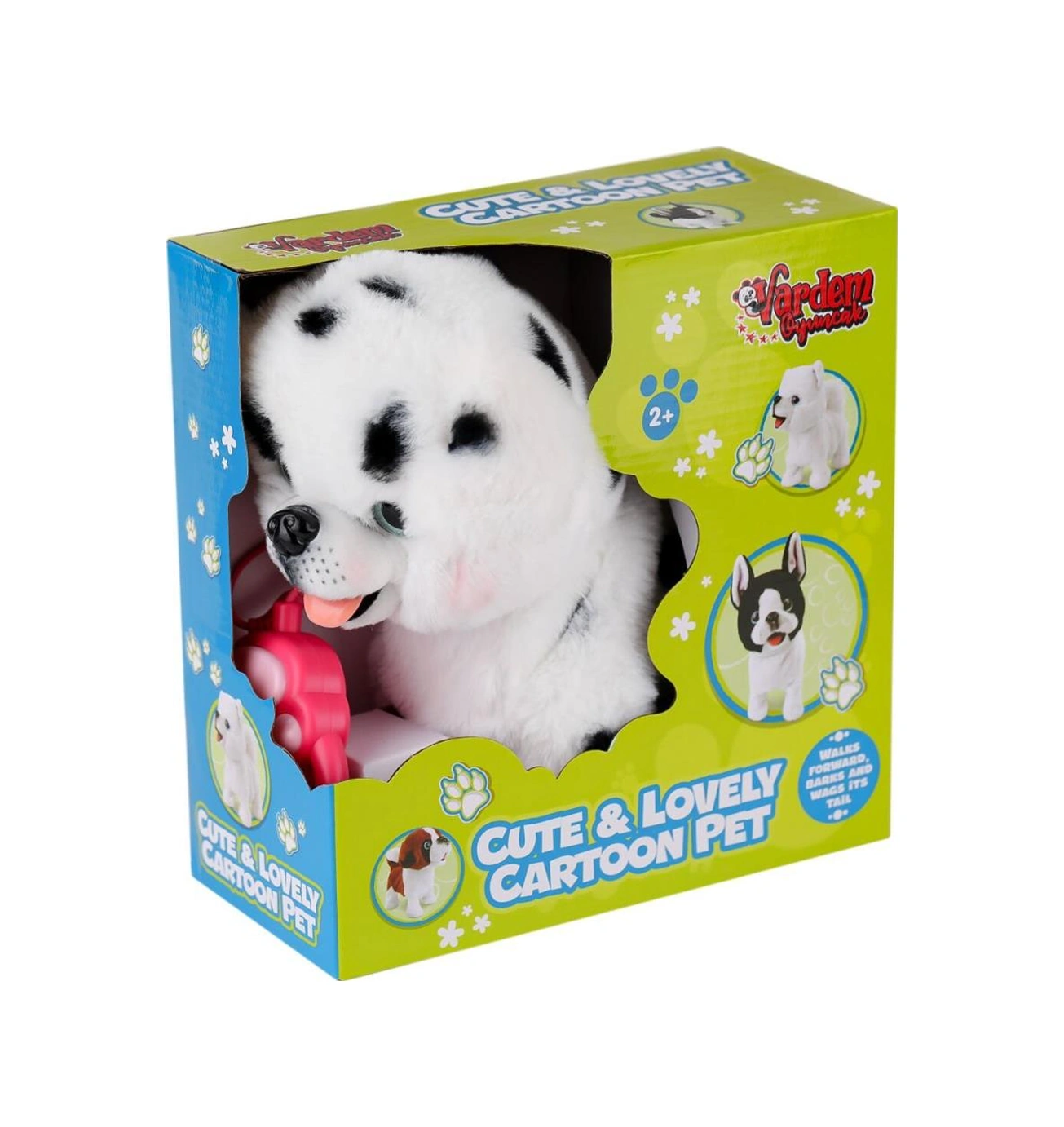 Pr66022-25 Yürüyen Tasmalı Peluş Köpek Çok Renkli
