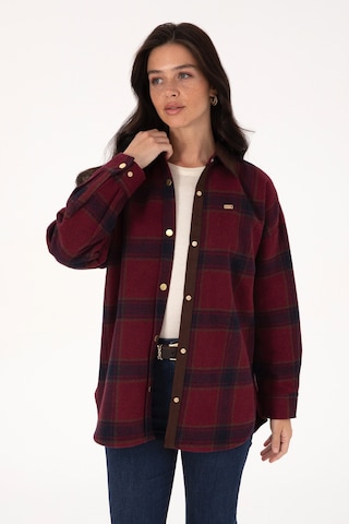 U.s. Polo Assn. Kadın Plum Gömlek Desenli 50317225-vr177 New Plum