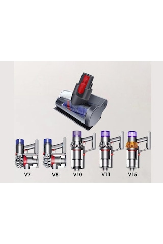 Dyson Uyumlu V10, V11, V15 İle Uyumlu Mini Türbin Başlık Anti-tangle