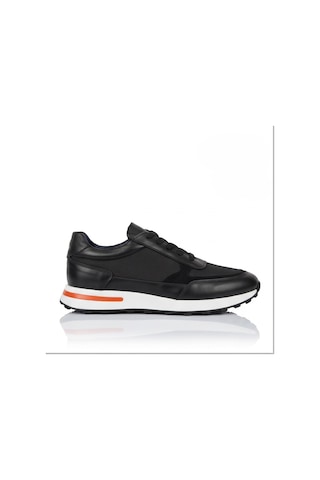 Crc Ayakkabı Premium %100 Hakiki Deri Hakiki Erkek Sneaker / Şık Ve Rahat Spor Ayakkabı Siyah Bağcıksız