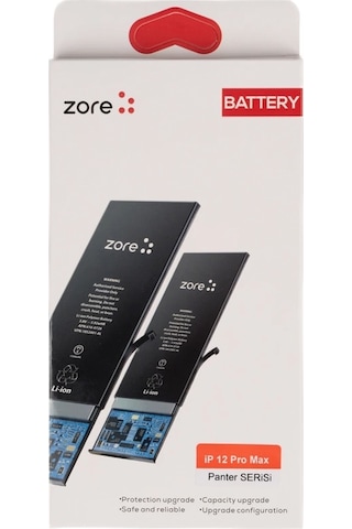 Apple Uyumlu iPhone 12 Pro Max Zore Panter Serisi Batarya