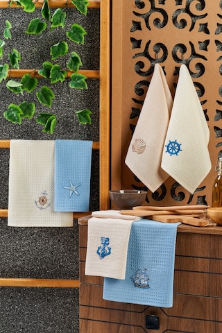 Casnack 6'lı Mutfak Havlusu Seti 40x60 - Gri