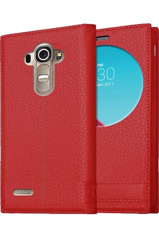 Lg G4 Uyumlu Pencereli Kapaklı Magnum Kılıf