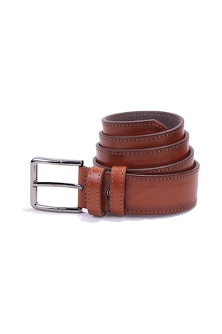 Dagoster DMK26-354 Taba 4 CM Suni Deri Erkek Kemer Taba