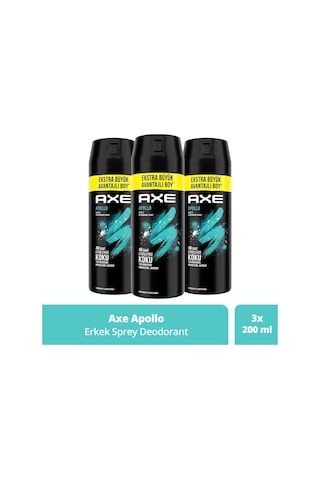 Axe Erkek Apollo Sprey Deodorant 3 x 200 ML