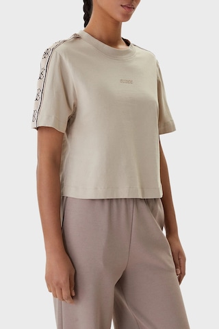 Guess Bayan T Shirt V3rı08 I3z14 G1ca Bej Bej