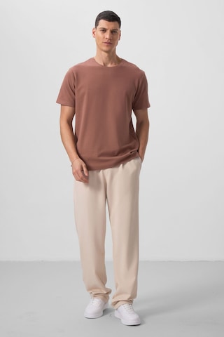 Tommylife Bej Yüzeyi Dokulu Rahat Form Palazzo Erkek Pantolon - 82163 Bej