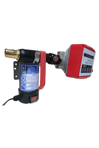 24 Volt Mazot Aktarma Pompası & Mekanik Mazot Sayaç Seti Litre Ö
