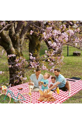 Piknik Örtüsü, Masa Örtüsü,50-200 Cm 150-200 Cm Kırmızıı Kırmızı