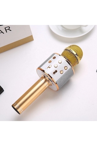 Ws-858l Led Işıklı Bluetooth Hoparlörlü Karaoke Mikrofon