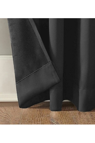 As Perde Antrasit Blackout Karartma Fon Perde Antrasit