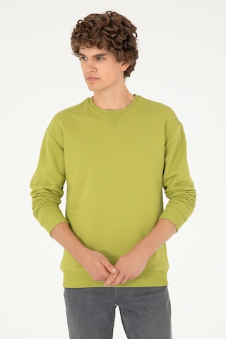 U.S. Polo Assn. Erkek Bisiklet Yaka Fıstık Basic Şardonlu Sweatshirt 50295148-VR087