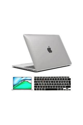 Apple Uyumlu MacBook Air 13 Inç M1 A2337 Kılıf + Klavye Kılıfı + Film (544462956)