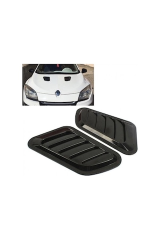 Piano Black Kaput Üstü Havalandırma Izgarası Kaput Üstü Body Kit