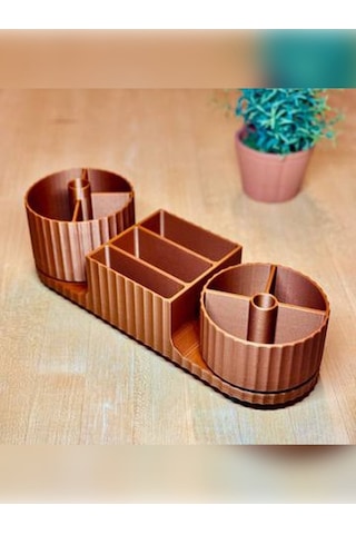 Dönen Stantlı Çok Amaçlı Masaüstü Düzenleyici 247x247x61 Mm