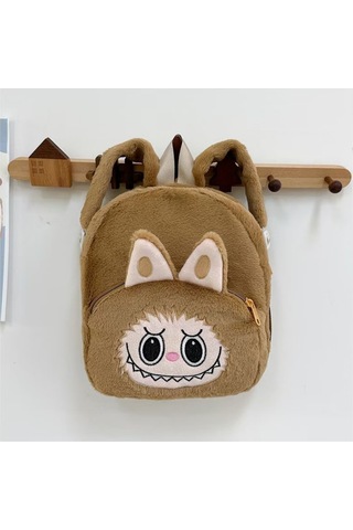 Youtek Yumuşak Çizgi Karakter Sırt Çantası - Renkli Ve Eğlenceli Çocuk Aksesuarı Haki