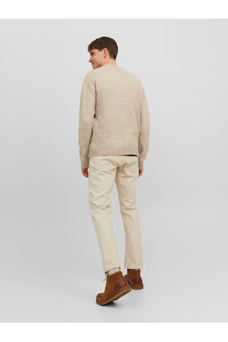 Jack & Jones Jack&jones Bisiklet Yaka Krem Erkek Kazak 12215468 001