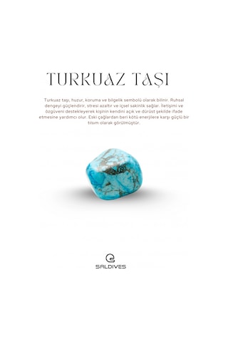 Turkuaz Doğaltaş Kolye Ve Küpe