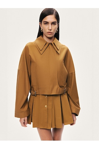 Nocturne Çift Yaka Detaylı Ceket N26yn5358 Camel