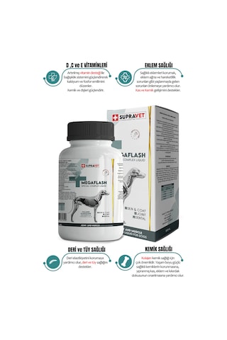 Köpekler için Eklem ve Kas Geliştirici Likit MEGAFLASH +XXL 500 ML (Special Complex Liquid)