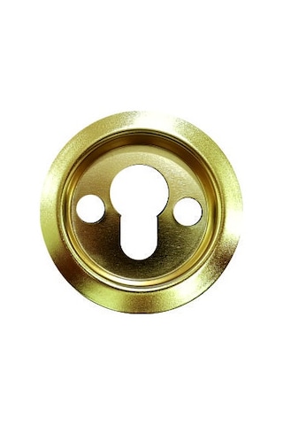 Saten Veya Sarı Kapı Göbeği Çelik Rozet Barel - Çelik Rozet Tası Gümüş