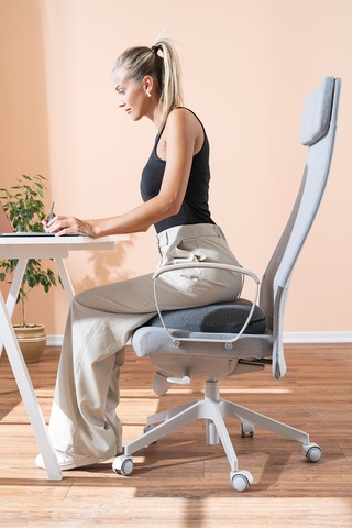 Sünger Önü Açık Oturma Simidi Kuyruk Sokumu Visco Yastığı Oturma Minderi 43x43x9 Cm