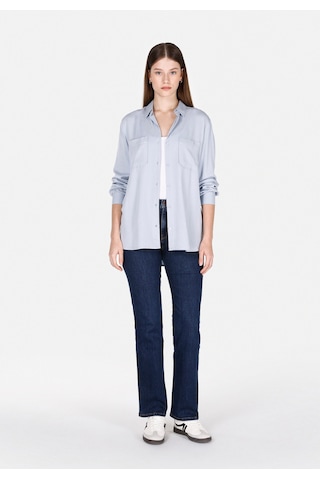 Colin's Colins Regular Fit Shirt Neck Düz Kadın Mavi Roll-up Gömlek Cl1073413 Cl1073413 Q1.v1 Lbl Açık Mavi