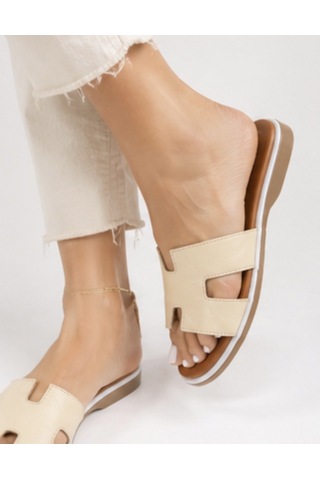 N Napa Shoe Np.1202.bej Deri Terlik