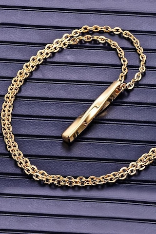 Chavin Gold Kıvrık Çubuk Kadın Çelik Kolye Eb81srx Gold