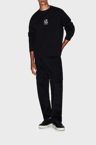 Armani Exchange Logolu Pamuklu Relaxed Fit Bisiklet Yaka Sweat Erkek Sweat Xm000368 Af10818 Uc001 Siyah
