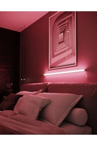 GLRAVM Dekoratif Uzaktan Kumandalı Rgb Led Duvar Aplik Antrasit