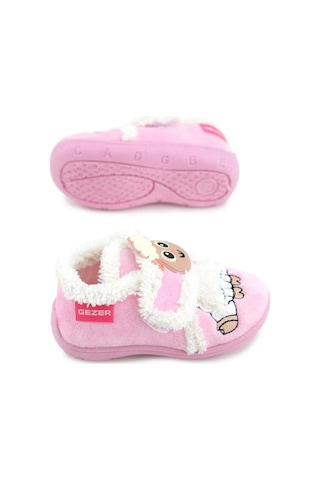 Gezerkuzu Figürlü Kışlık Yumuşacık Ev Pandufu Pembe Pembe
