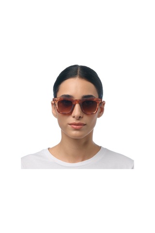 Okkia Firenze Unisex Güneş Gözlüğü Sahara Havana / Lens: Kahverengi Gradyan Kahverengi - Leopar