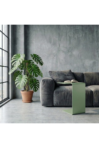 Modern Metal Yan Sehpa/minimal C Sehpa/ Salon, Koltuk Yanı Sehpası Yeşil Modern Metal Yan Sehpa/minimal C Sehpa/ Salon, Koltuk Yanı Sehpası Yeşil