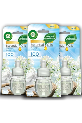 Air Wick Elektrikli Oda Kokusu Yedek Şişe Temizliğin Esintisi 3 x 20 ML