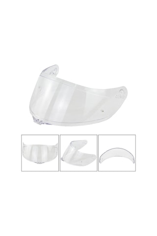 Motosiklet Kask Vizörü Şeffaf - Universal Kask Camı Ön Siperlik Lens