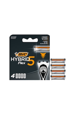 Bic Flex 5 Hybrid Yedek Tıraş Bıçağı Kartuşu 4'lü