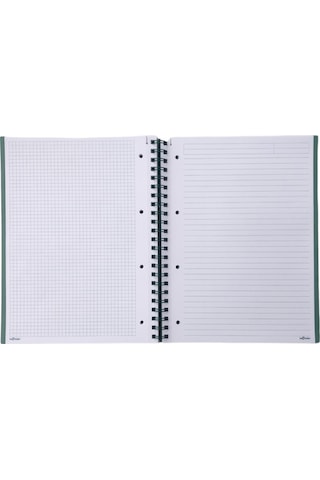 Le Color Kayısı Desen 2+1 Kareli&Çizgili 235x300 Spiralli Defter