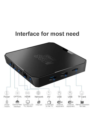 Laxsam M98 Pro Android 10.0 2 GB 16 GB 4K 3D Wifi Android Akıllı Tv Box