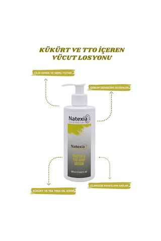 Natexia Yetişkinler İçin Scaderm Sülfür&tto Vücut Losyonu %12,5 250 Ml
