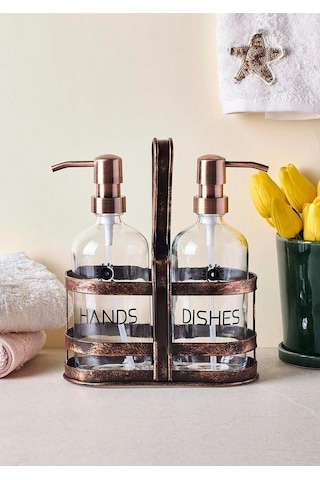 Rame Sıvı Sabunluk Seti - 2x500 Ml Yuvarlak Çok Renkli