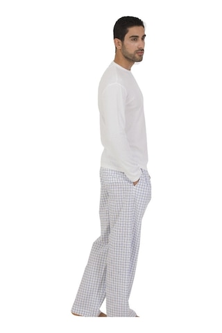 The Don Thedon Beyaz Renk Ribana Erkek Pijama Takımı (105931384)