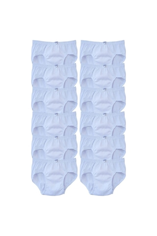 Seher Yıldızı Erkek Çocuk Slip Külot Beyaz 12 Li Paket