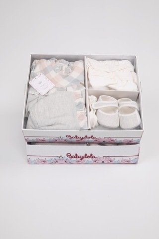 Şapka Makosen Çorap Külotlu 5'li Kız Bebek Elbise Yenidoğan Hediye Seti 12608 001