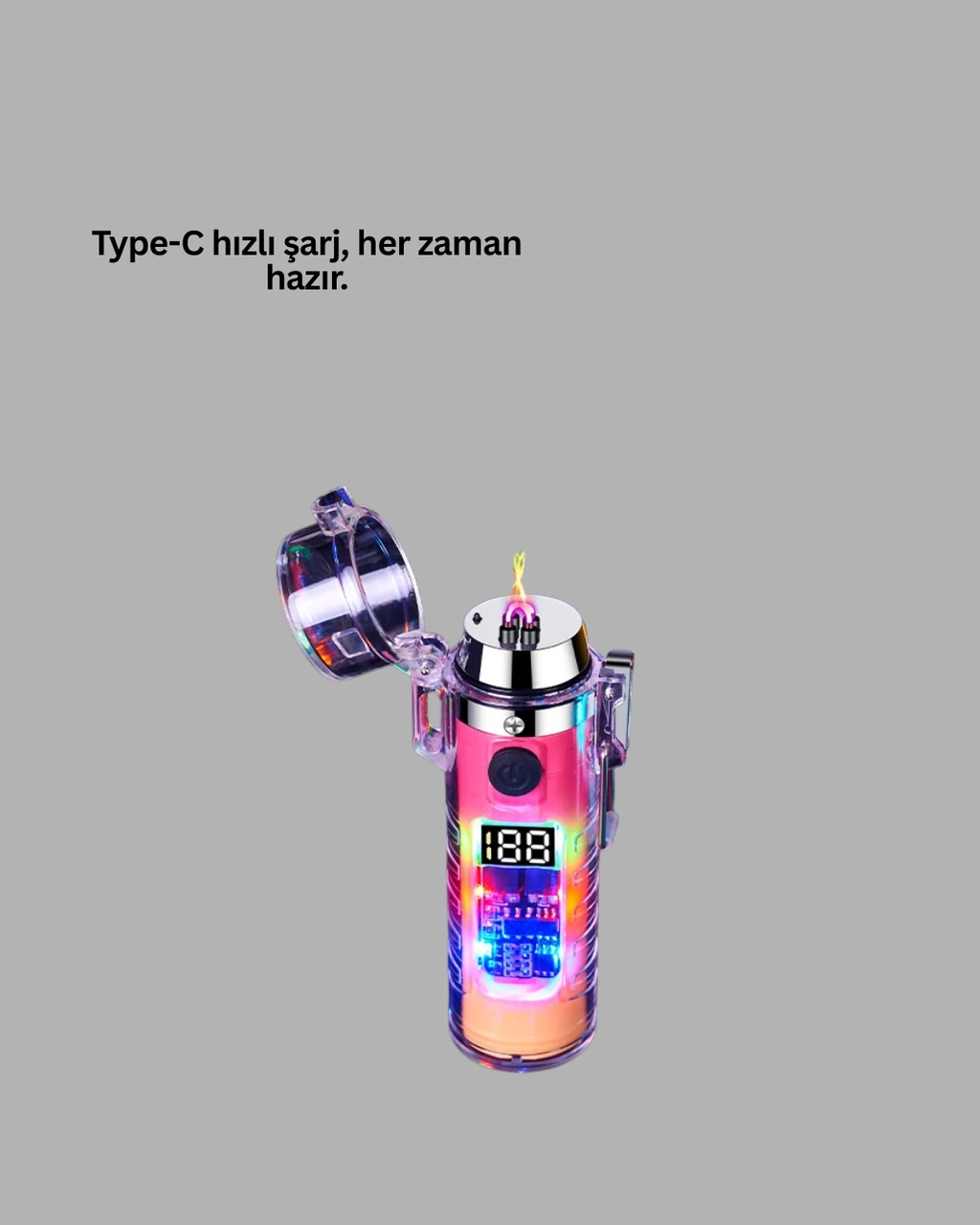 Su Geçirmez Rüzgar Geçirmez Elektronik Ark Çakmak