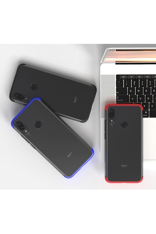 Xiaomi Redmi Note 7 Kamera Korumali Seffaf 360 Tam Koruma Kilif 396887304
