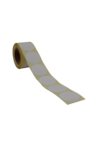 40 Mm Çapında Yapışkan Kuşe Etiket - 500 Adet Rulo 124-Pembe