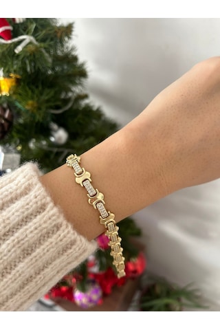 Kadın 14k Xuping Çelik Gold Altın Bileklik Özel Seri Vip Bileklik Altın Kadın 14k Xuping Çelik Gold Altın Bileklik Özel Seri Vip Bileklik Altın
